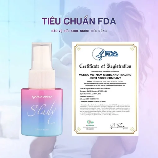 Xịt se khít Slady hỗ trợ cải thiện tình trạng khô âm đạo, se khít âm đạo