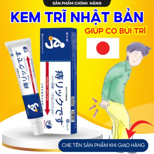 Kem Bôi Trĩ NHẬT BẢN Giúp Co Nhanh Búi Trĩ Giảm Đau Rát Nứt Kẽ Hậu Môn Hiệu Quả