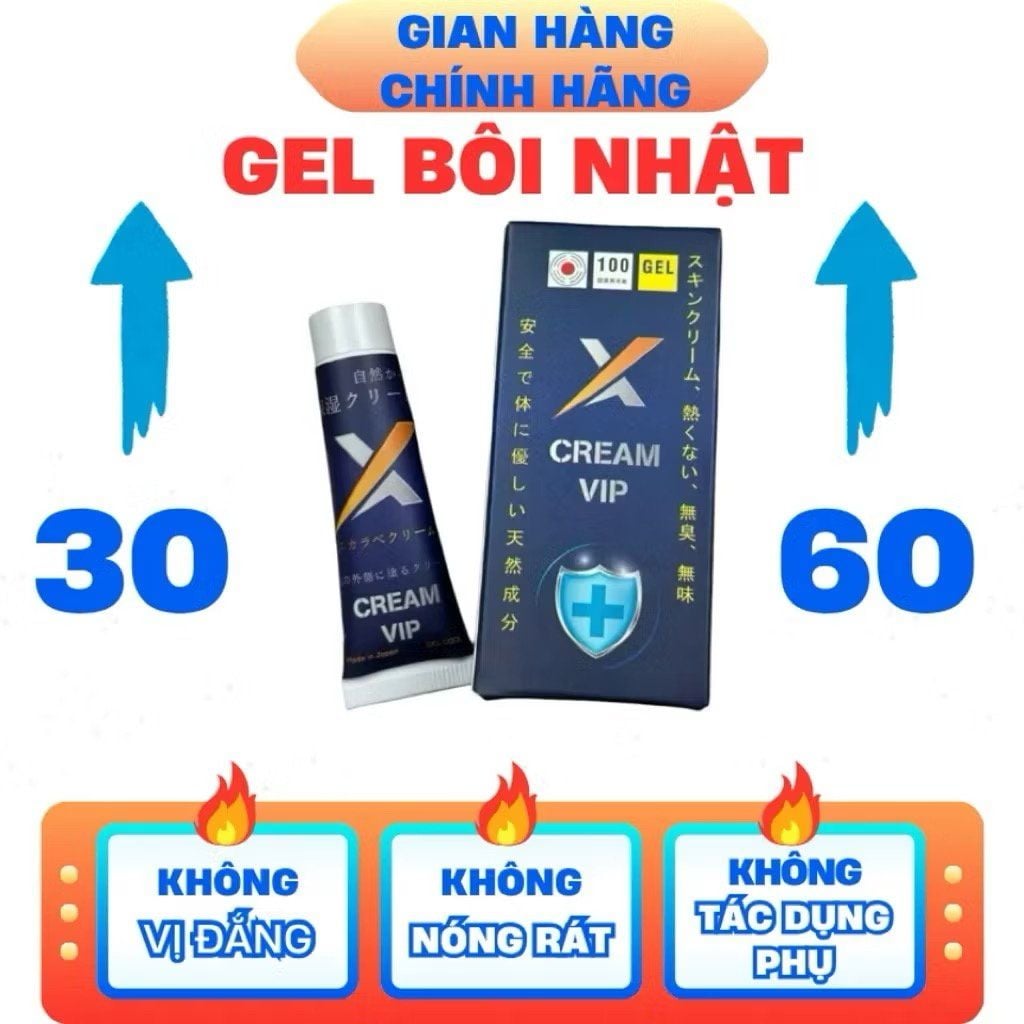 Kem Vip Nhật X-Cream hỗ trợ tăng cường sinh lý phái mạnh 3 Kem Vip Nhật X-Cream hỗ trợ tăng cường sinh lý phái mạnh